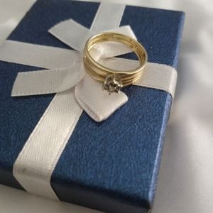 10k gold wedding band ring